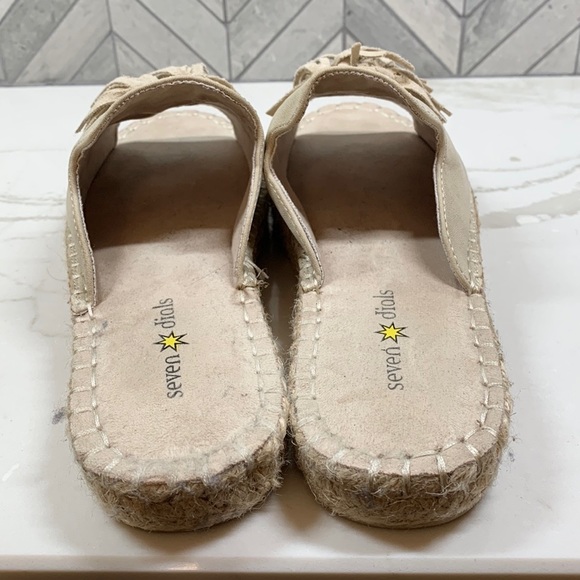 SEVEN DIALS WENDELLE SUEDE TASSEL SLIDES - Picture 5 of 13